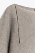 Трикотажний светр з відкладним коміром Zara 2756/141 L Пісочний (02756141081L) - зображення 9