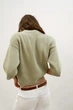Трикотажний светр з наплічниками Zara 6771/010 L Світло-зелений (06771010526L) - зображення 4