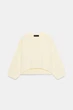 Короткий трикотажний светр Zara 1822/004 L Молочна (01822004712L) - зображення 5