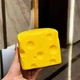Сквиш Сыр с дырками 6см квадратный кусок сыра игрушка антистресс, квадратный сквиш сырок chees66 - изображение 4
