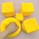 Сквиш Сыр с дырками 6см квадратный кусок сыра игрушка антистресс, квадратный сквиш сырок chees66 - изображение 9