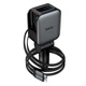 Адаптер автомобильный HOCO Z67A Triunfar car charger with dual Type-C/iP cable |1C/1A, 60W/3A, PD/QC 5262147 - изображение 3