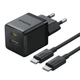 Сетевое зарядное устройство Baseus Palm PD/QC 30W USB-C | USB-A with USB-C to USB-C Cable 1 m Black (P1011160A113-01) - изображение 1