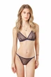Комплект женский бюстгальтер с мягкой чашкой и стринги из сеточки Felisiya Lingerie Синий 2007+221-058г XL - изображение 5