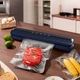 Кухонный вакуумный упаковщик Lesko HB-505 Dark Blue для пищевых продуктов еды ваууматор - изображение 6