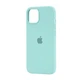 Чехол для iPhone 15 силиконовый Soft-touch Silicone Case Full Size (AA) Sea Blue - изображение 1