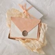 Конверт для денежного подарка в коробочке и бумагой тишью. Серия Wedding: Персиковий - изображение 3