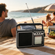 Радіоприймач GOLON RX-BT319S SOLAR з Bluetooth, USB, TF-картою та сонячною панеллю 5 Вт - зображення 2