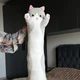 Мягкая игрушка Кот Батон 90 см Серый Подушка Антистресс - изображение 3