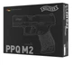 Пневматичний пістолет Walther PPQ M2 Blow-Back 5.8400 - зображення 5