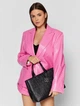 Сумка жіноча Armani Exchange шопер тоут крос-боді через плече чорна з фактурним тисненням - изображение 6