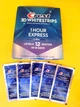 Отбеливаюшие полоски для зубов Crest 3D Whitestrips 1 Hour Express, 5 пакетиков (10 полосок = 5 процедур по 60 минут) - изображение 1