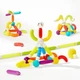 Магнітний конструктор Mideer Rainbow Magnetic Stick 26 деталей — веселкові магнітні палички з гнучкими поп-трубками ( MD2350 ) - зображення 2