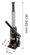 Домкрат гідравлічний пляшковий, 2 т, 181-345 мм NEO TOOLS (10-450) - изображение 2