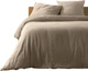 Komplet pościeli Douceur d'interieur Angelia muślin Poszwa na kołdrę 240 x 220 cm + 2 poszewki na poduszki 63 x 63 cm Beżowy (3574386447072) - obraz 1