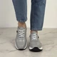 Женские кроссовки ITstyle из натуральной кожи Серые 38 (50643) - изображение 4