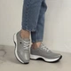 Женские кроссовки ITstyle из натуральной кожи Серые 38 (50643) - изображение 5