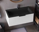 Тумба подвесная Status Vista 80, с умывальником Aria Low 80 Black - изображение 4