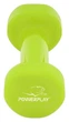 Гантель вінілова PowerPlay 4125 Achilles 3 кг. Зелена (1шт.) (PP_PP_4125_3kg) - зображення 3
