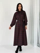Елегантна довга жіноча сукня в клітинку casual INNOE 2701313-6, р. 48-50 Сірий - зображення 2