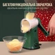 Овочерізка роторна ручна з 5 барабанами, тертка-мультислайсер, зелена - зображення 4