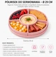 Набор тарелок для подачи закусок из меламина розовый 29 см 6 элементов Serving Platter - изображение 2