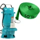 Дренажно-фекальний насос NEK WQD/P-233 AL без поплавка + зелений рукав 50 м, занурювальний, для каналізації, для вигрібних ям, для септика - зображення 1