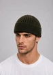 В'язана шапка Міні-біні на флісі (Докер) One-size Хакі - зображення 1