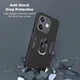 Чехол Hard Shield для OPPO A3X / CPH2641 бампер противоударный с подставкой кольцом Black - изображение 4