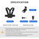 Кріплення на груди для екшн-камери Telesin Vest Chest Strap v2 (GP-UCS-001) [170363] - зображення 13