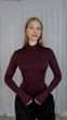 Жіночий силуетний боді на блискавці Uaclothes 42-44 Бордовий (like39160-195961349) - изображение 2