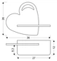 Настінний світильник Candellux 21-84576 HEART - изображение 3