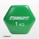 Гантель для фітнесу 1.0 кг EasyFit із вініловим покриттям салатова - зображення 3