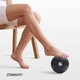 Массажный мячик EasyFit EPP 12 см черный (ЕПП-мяч для МФР и йоги, мячик-массажер для спины, ног, рук, шеи) WLSM120Bk - изображение 5