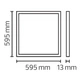 Панель вбудована LED Horoz Electric CAPELLA-48 48W 4200K 3125Lm 595x595x13мм біла (056-012-0048-030) - изображение 4