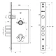 Механизм замка ABARO M252 (BS60*85мм) матовый никель - изображение 10
