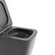 Комплект Qtap Tern Anthracite 3 в 1: підвісний унітаз + біде підвісне + раковина накладна - изображение 2