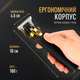 Триммер профессиональный аккумуляторный для волос и бороды с T-образным лезвием и 3 насадками 5 Вт Черно-золотистый - изображение 5