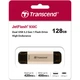 USB флеш накопичувач Transcend 128GB JetFlash 930 Gold-Black USB 3.2/Type-C - зображення 8