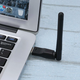 USB WiFi адаптер RT 7601 черный компактный с внешней антенной для ресивера и доступа к интернету - изображение 5