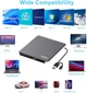 Внешний CD/DVD привод BUNUD 5 в 1, USB 3.0 + Type-C, запись/считывание дисков, с SD/TF и USB портами - изображение 6