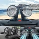 Автомобильный двойной вентилятор Vehicle Fan X666 от прикуривателя, компактный для авто с двумя головками - изображение 7