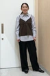 Рубашка оверсайз Uniqlo в полоску 1159862962 (Синий XS) - изображение 8