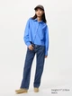 Укороченная рубашка UNIQLO 1159859678 (Синий XL) - изображение 2