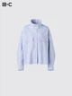 Рубашка Uniqlo в полоску 1159857830 (Голубой XL) - изображение 3