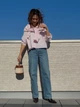 Укороченная рубашка свободного кроя JW Anderson Uniqlo в полоску 1159863176 (Розовый XL) - изображение 11
