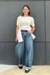 Укороченная рубашка свободного кроя JW Anderson Uniqlo в полоску 1159863176 (Розовый XL) - изображение 13