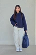 Хлопковая рубашка UNIQLO 1159854266 (Синий XXL) - изображение 9