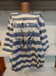 Жіночий світшот в 3XL розмірі в смужку с зав'язкою знизу з рукавами нижче локтя - изображение 2