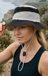 Панама туристическая водостойкая с широкими полями UPF 50+ Black and Gray - изображение 2